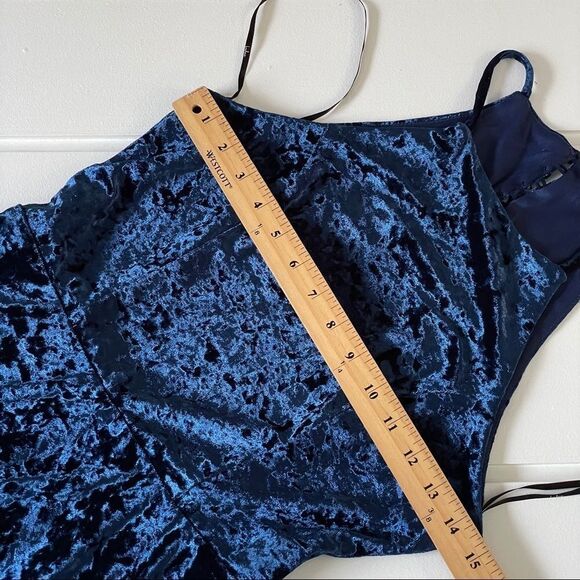 Lulu’s Dancing Queen Velvet Backless Skater Dress - Picture 15 of 16